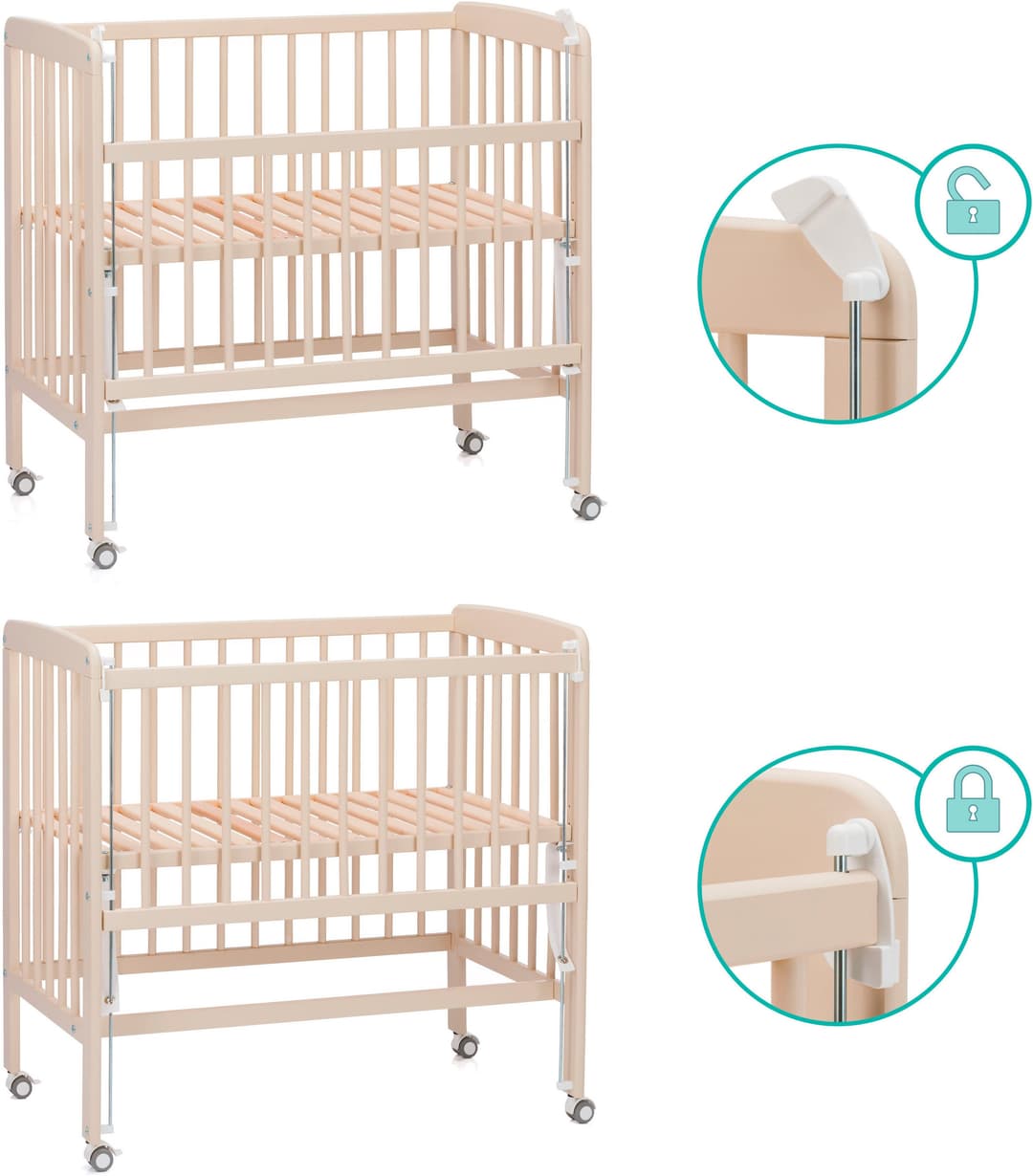 Fillikid Beistellbett Nino | Beige