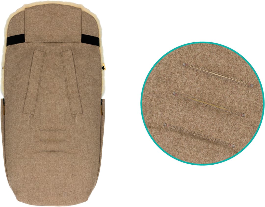 Fillikid Fußsack Bernina Wool | Braun