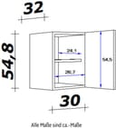 Flex-Well Hängeschrank Morena | Holztöne 4