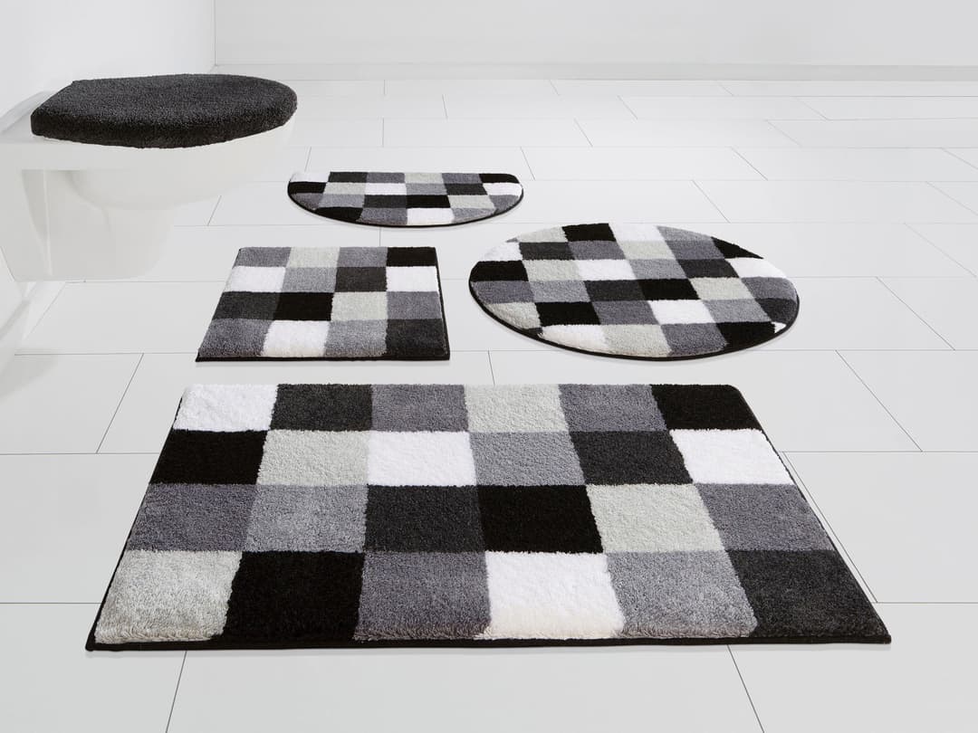 Grund Badematte Mosaik | Grau
