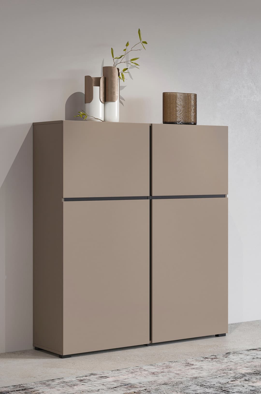OTTO home Highboard Cross | Schwarz