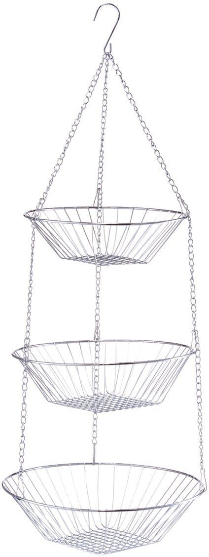 Zeller Present Hängekorb, 3-fach | Silber