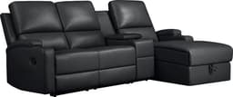 OTTO home Ecksofa NAPORI Multimediasofa | Schwarz