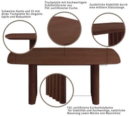 OTTO home Esstisch Sacy | Braun