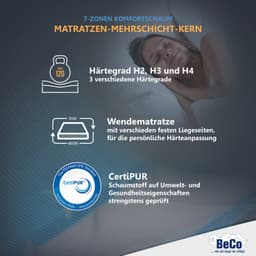 Gelschaummatratze GUMO | Weiß