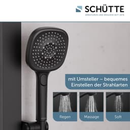 Schütte Brausegarnitur LA PALMA | Schwarz