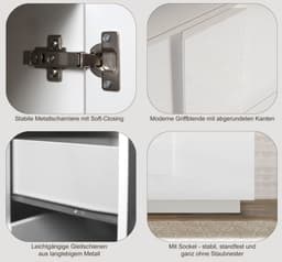 Home affaire Mehrzweckschrank Jupiter | Weiß