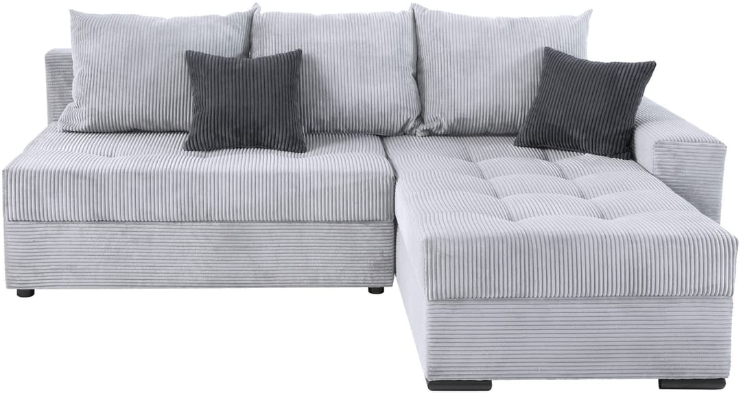 COLLECTION AB Ecksofa Josy L-Form | Grau