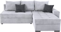 COLLECTION AB Ecksofa Josy L-Form | Grau