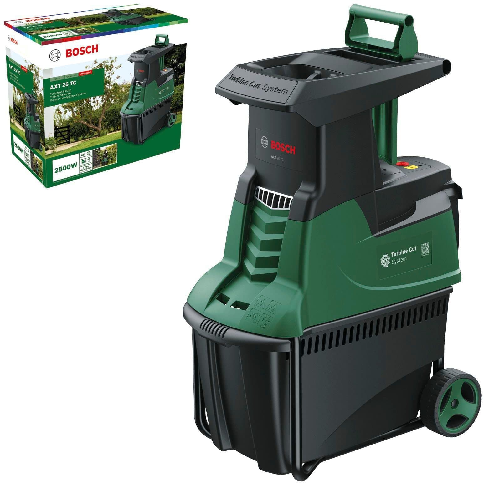 Bosch Home & Garden AXT 25 TC Leisehäcksler | Grün