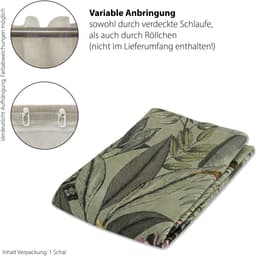 HOMING Vorhang Kelani | Grün