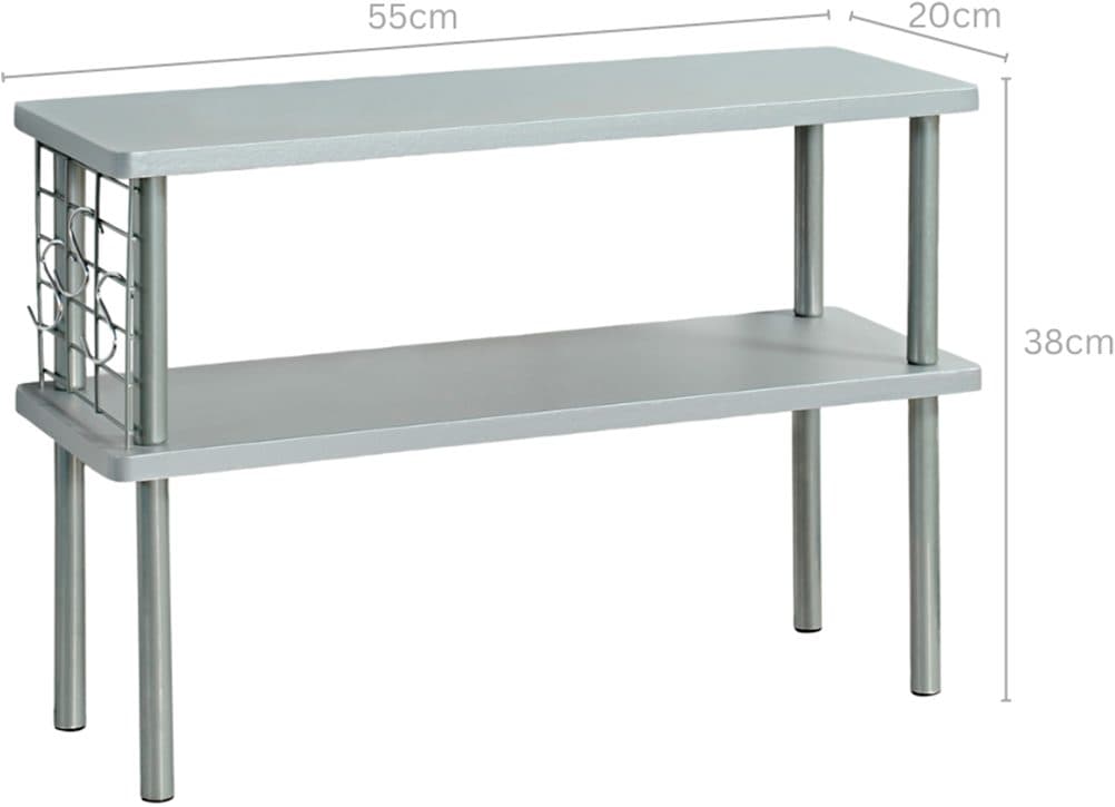 KESPER® Küchenregal mit 2 Ebenen | Grau