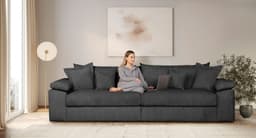 Home affaire Big-Sofa Soft&Cosy XXL | Schwarz