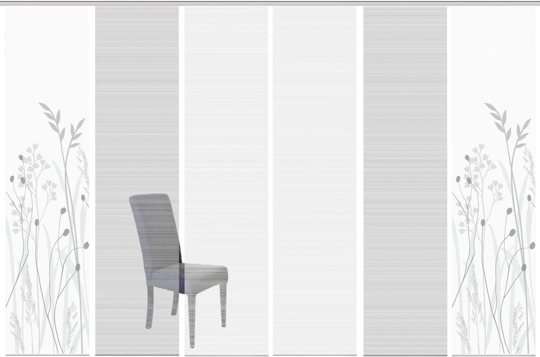 Vision S Schiebegardine GRASIL 6er SET | Grau