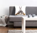 queence Dekokissen Rabbit Tail | Grau
