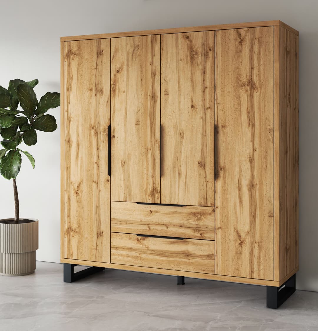 Home affaire Kleiderschrank Bronne | Holztöne