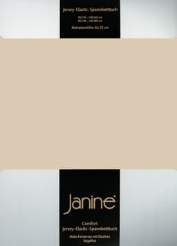 Janine Spannbettlaken ELASTIC 5002 | Beige