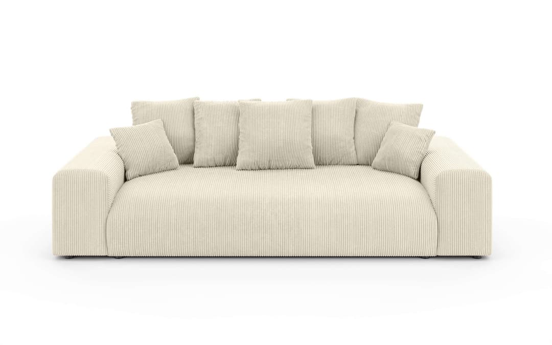 Home affaire Big-Sofa LAKESIDE 3-Sitzer Schlafsofa | Beige