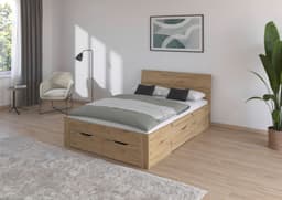 rauch Bett Einzelbett Doppelbett Stauraum FLEXX | Holztöne