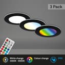 Briloner Leuchten LED Einbauleuchte 3er Set | Schwarz 4