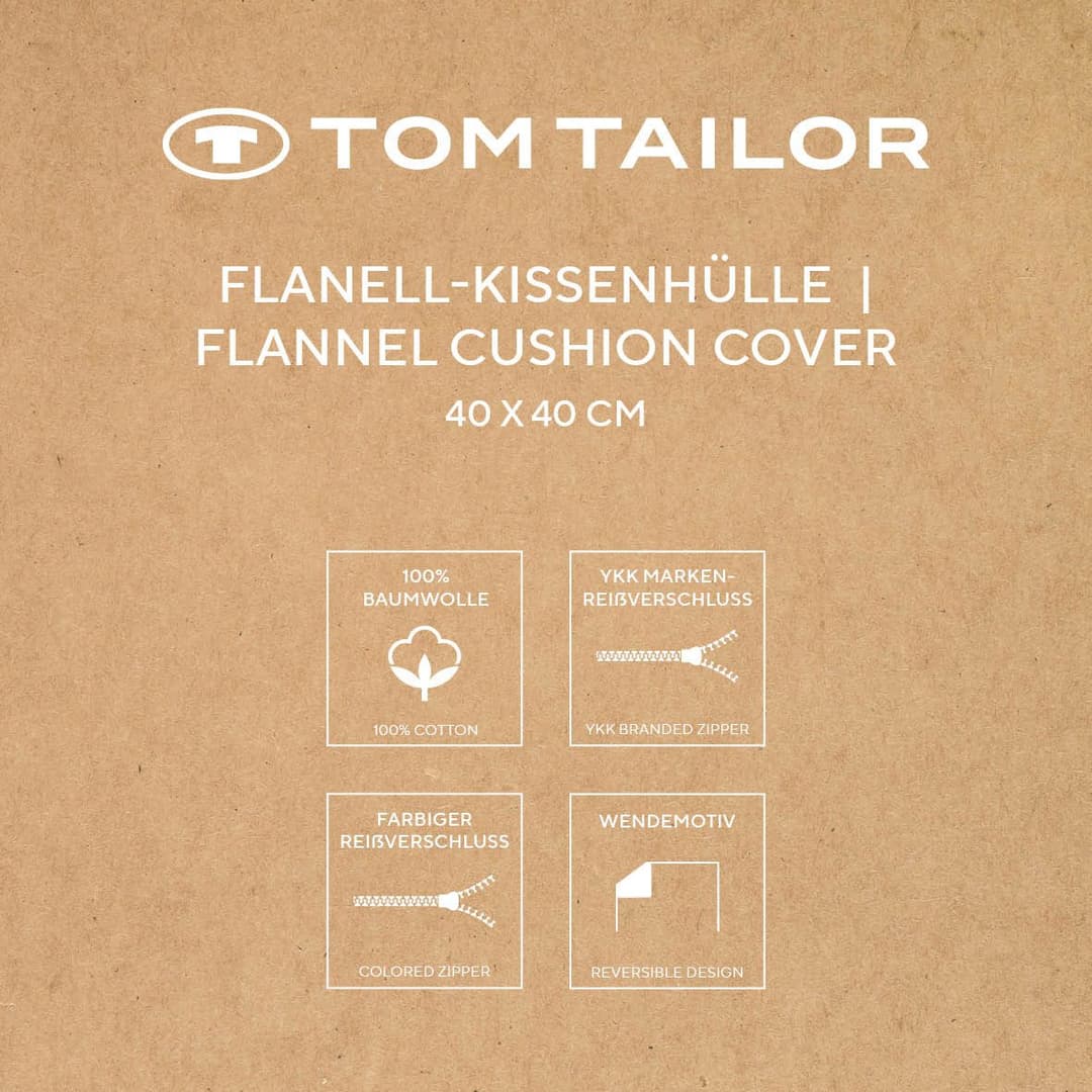TOM TAILOR HOME Kissenbezüge new bedroom | Braun
