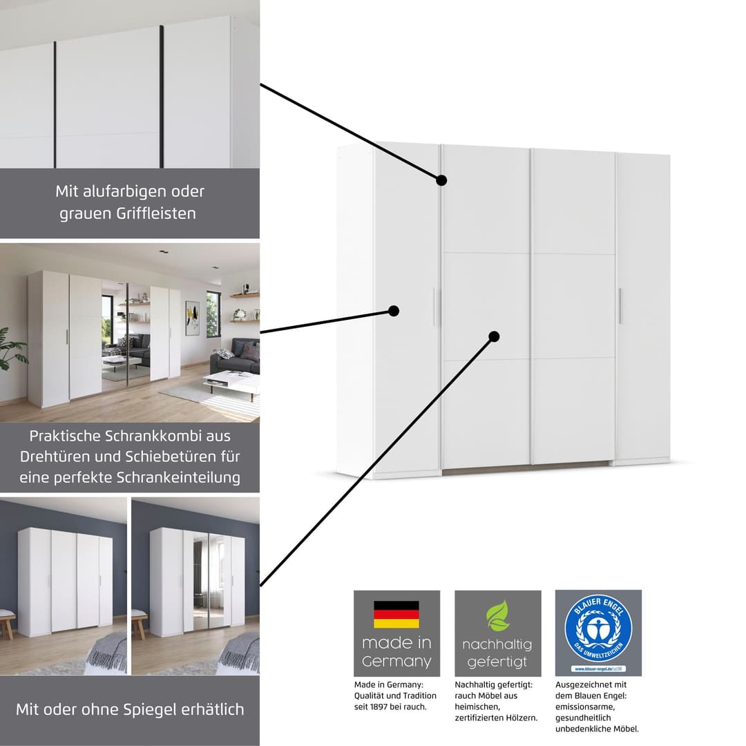 rauch KRONACH Kleiderschrank | Weiß