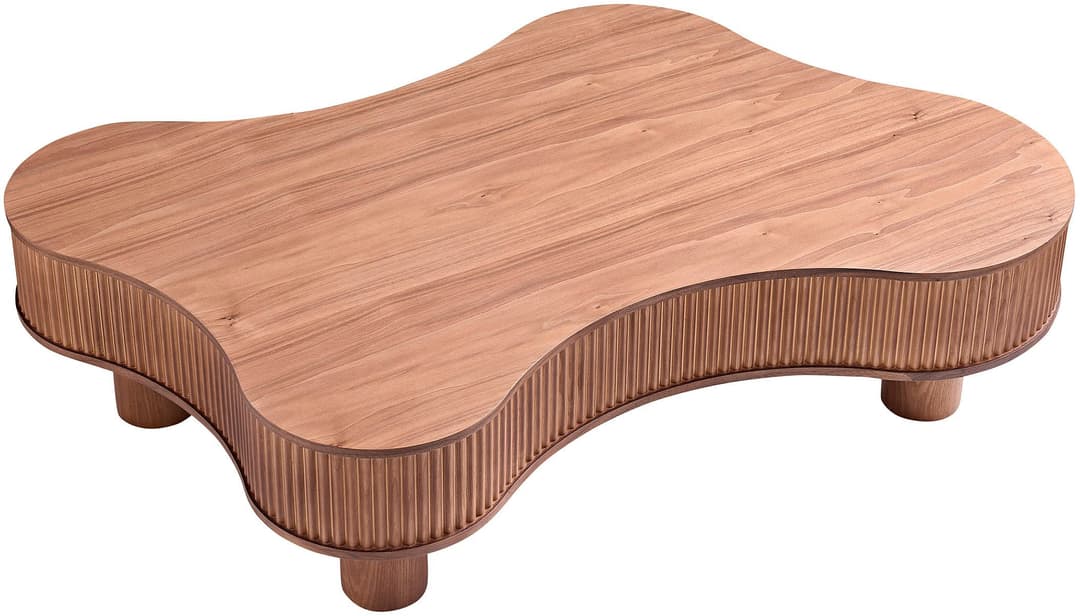SalesFever Couchtisch Wohnzimmertisch organisch mit | Braun