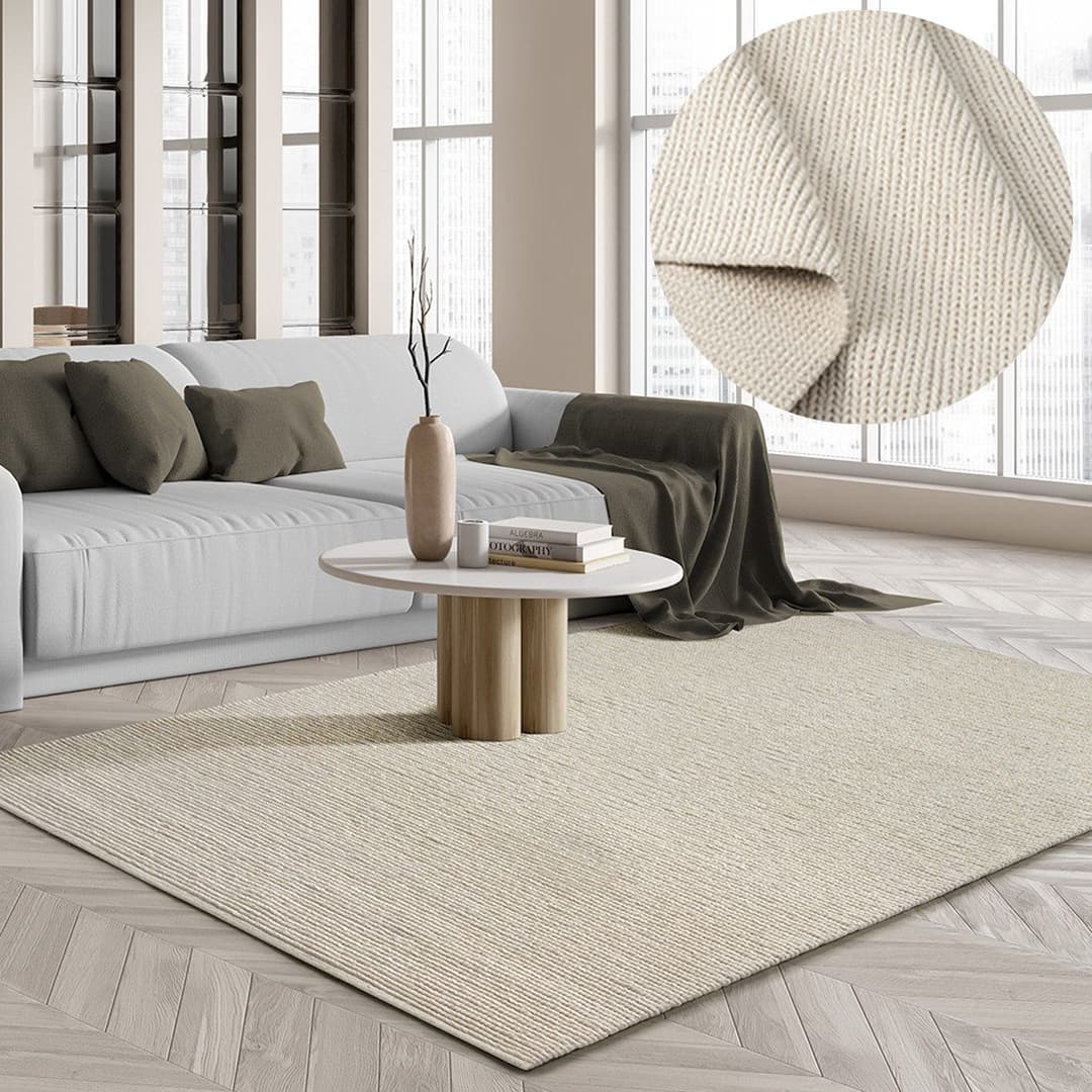 the carpet Teppich Premium Wool | Beige