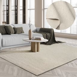the carpet Teppich Premium Wool | Beige