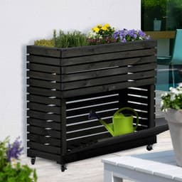 Dobar Hochbeet "Rolla" Gr. XL | Schwarz