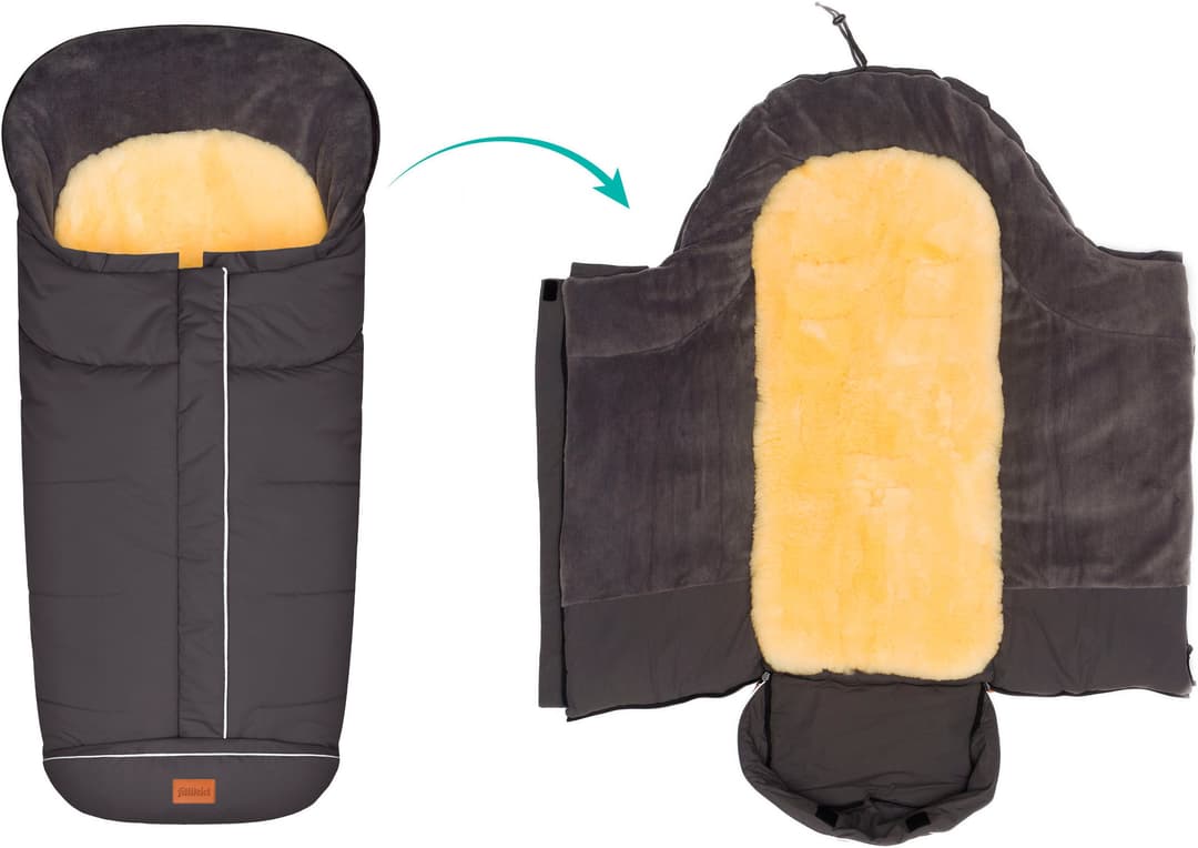 Fillikid Fußsack Nanga | Grau
