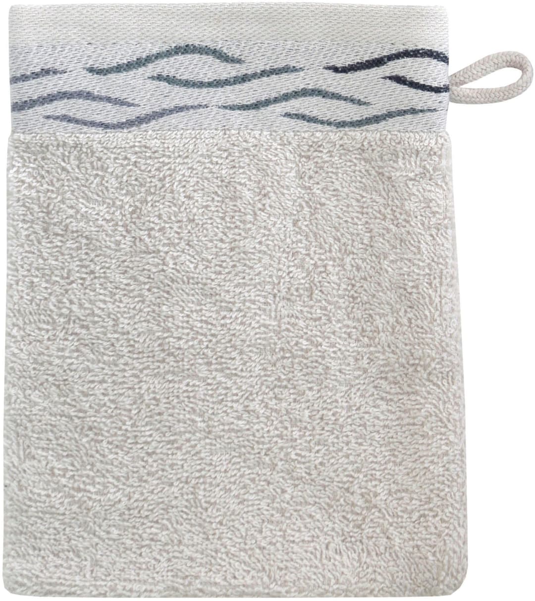 Dyckhoff Waschhandschuh Wave | Silber