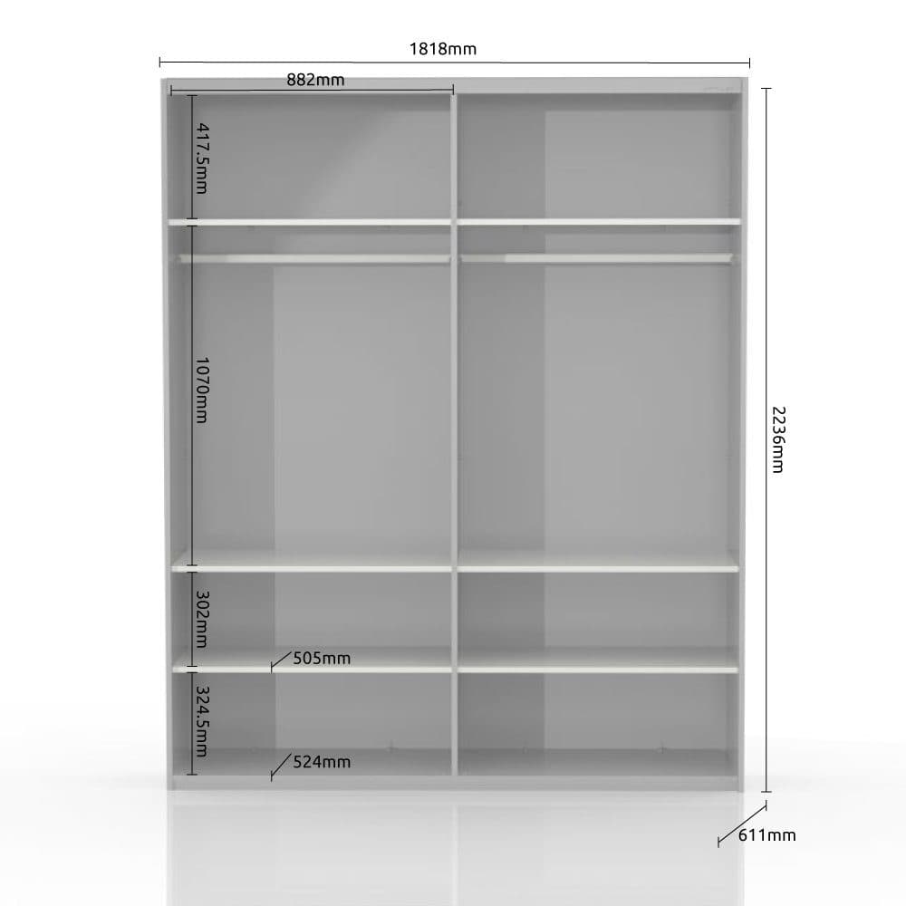 OTTO home Schwebetürenschrank Piano | Weiß