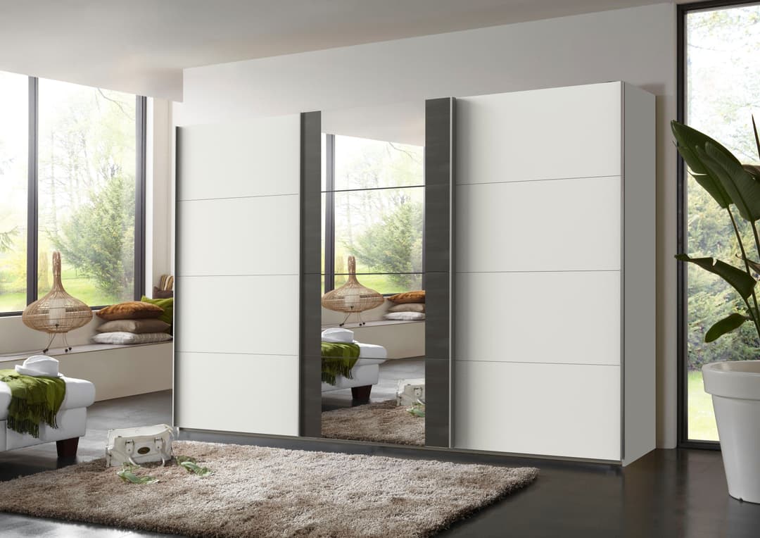Wimex Schwebetürenschrank Bern | Weiß
