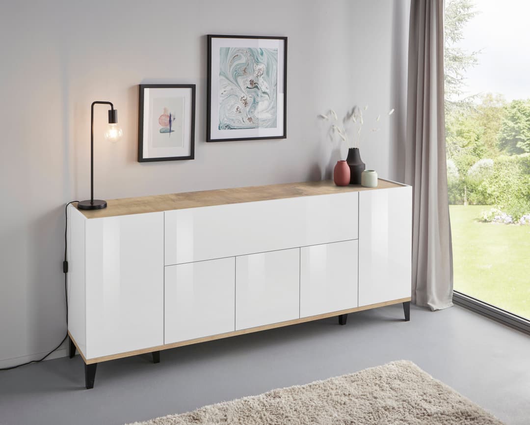 Home affaire Sideboard Sunrise | Weiß