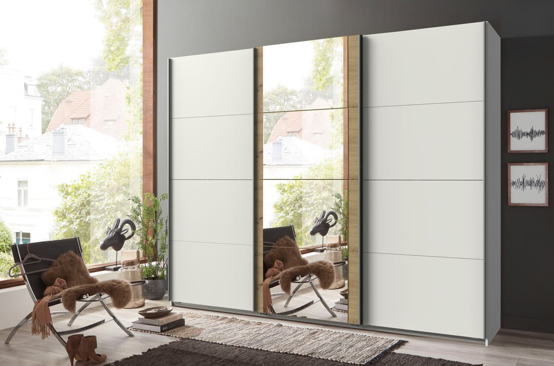 Wimex Schwebetürenschrank Bern | Weiß