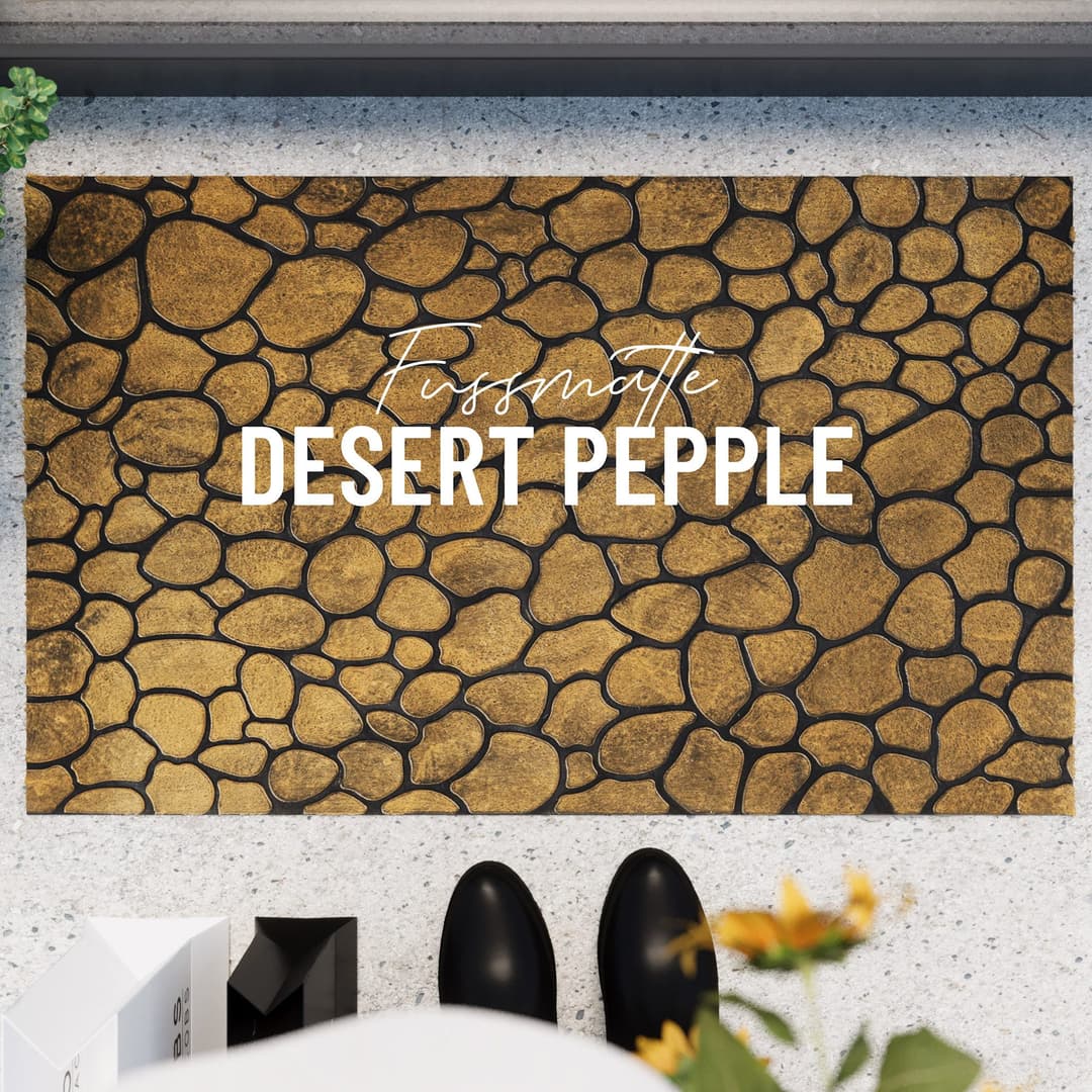 Wecon home Fußmatte Desert Pebble | Braun