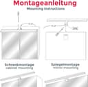 B.K.Licht Spiegelleuchte Carina | Silber 5