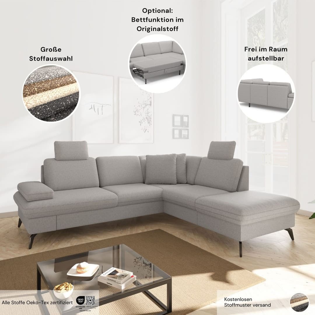 sit&more Wohnlandschaft Morris Jubi U-Form | Braun