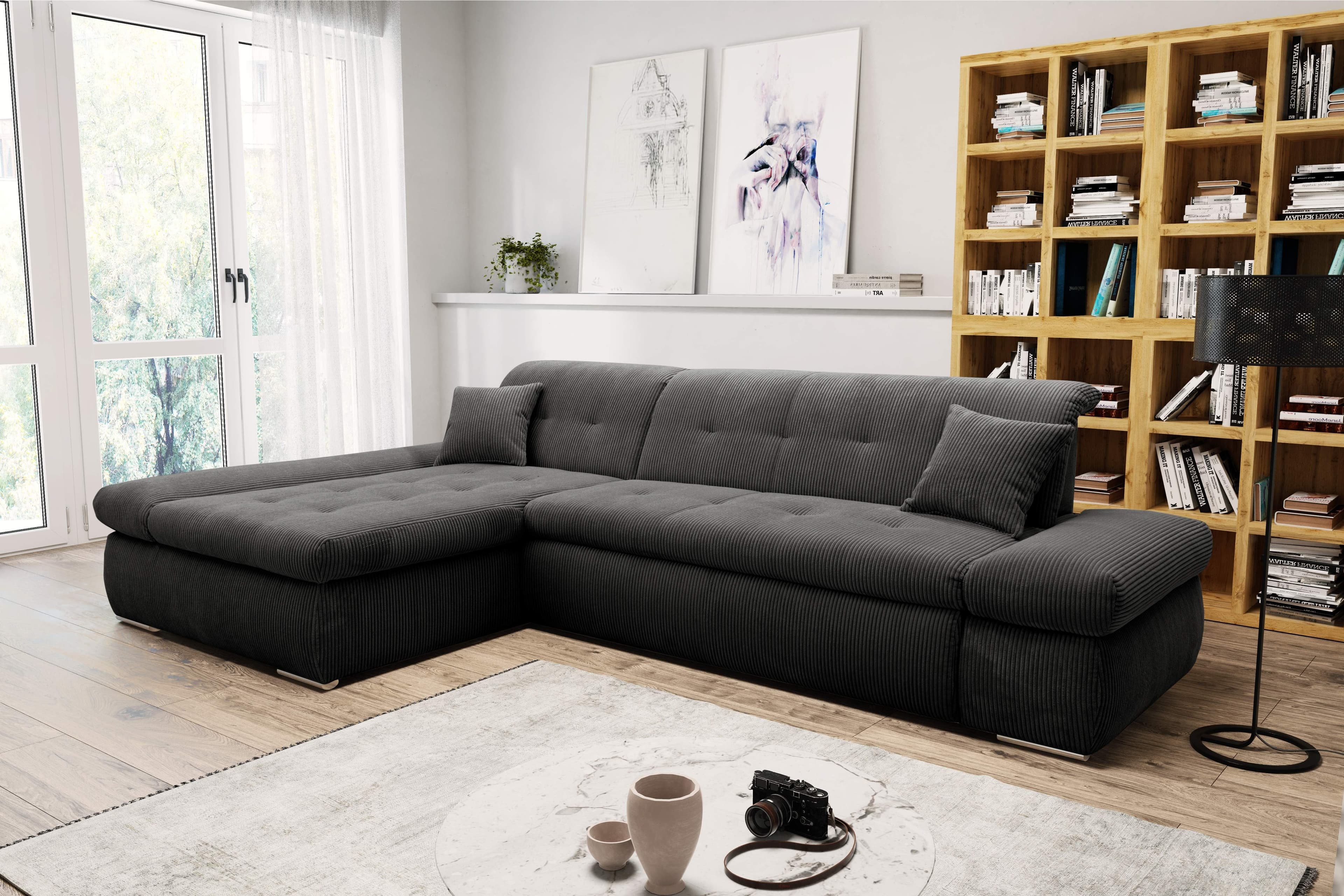 DOMO collection Ecksofa Moric | Grau