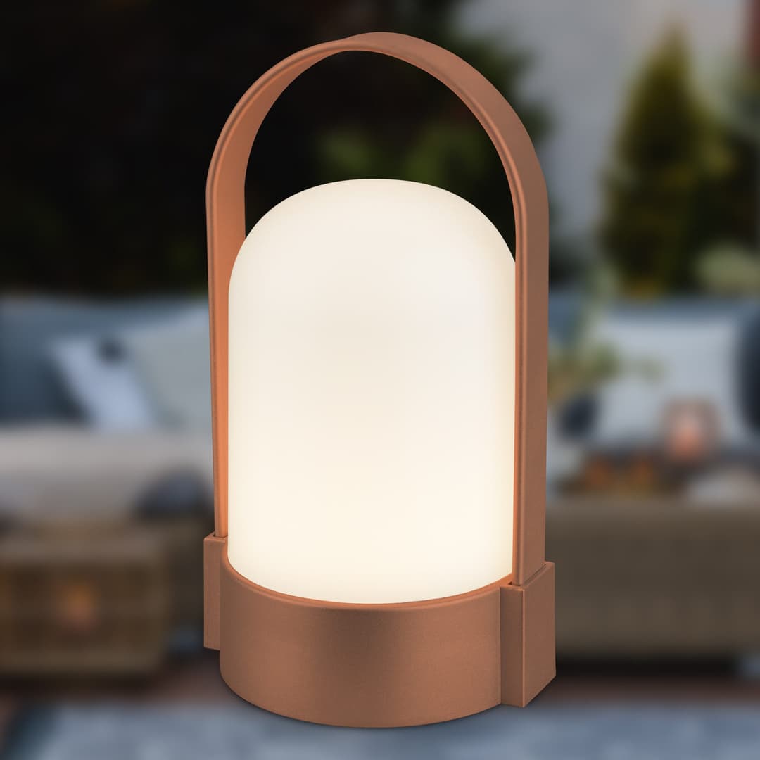 Briloner Leuchten LED Außen-Tischleuchte ASA 7544013 | Braun
