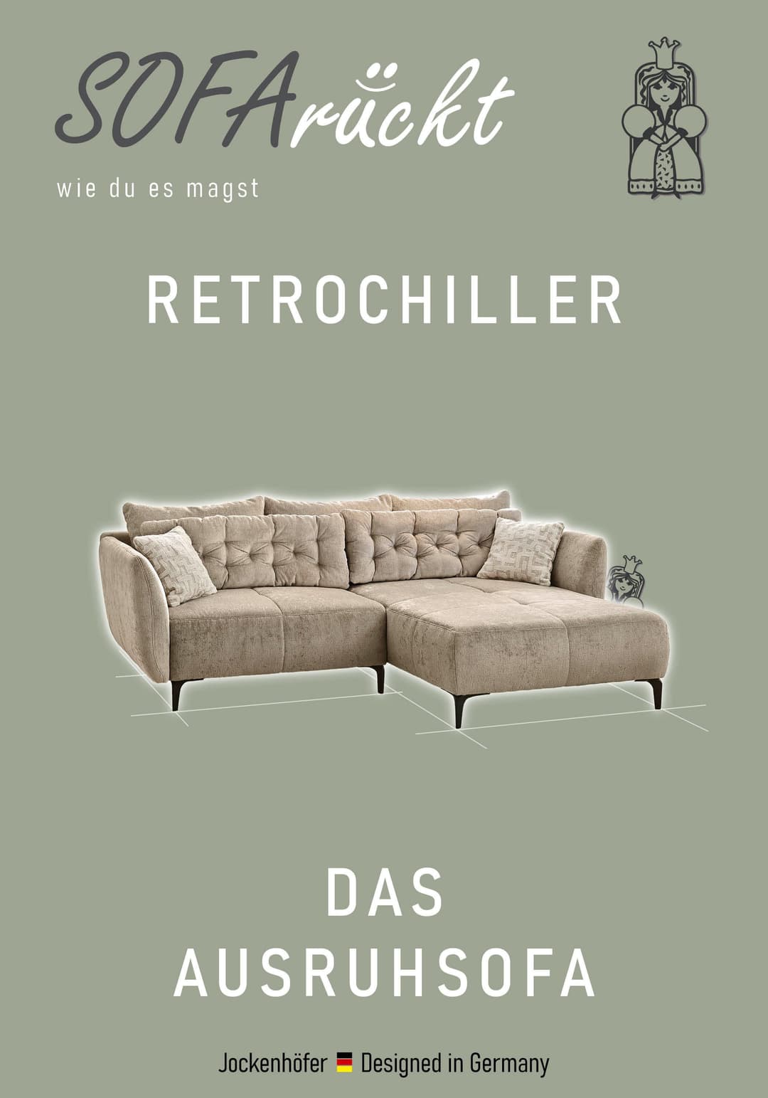Jockenhöfer Gruppe Ecksofa Salo L-Form | Grau