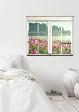 queence Wandsticker Blumenwiese | Mehrfarbig