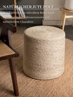 HANSE Home Pouf Looma | Braun