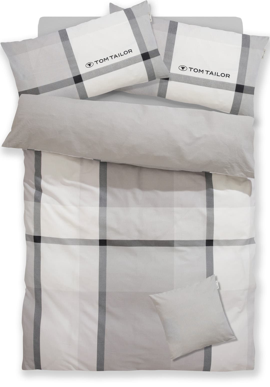 TOM TAILOR HOME Bettwäsche Lenny | Grau