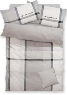 TOM TAILOR HOME Bettwäsche Lenny | Grau