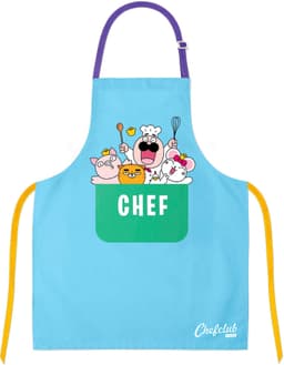 Chefclub Kochschürze für Kinder | Blau
