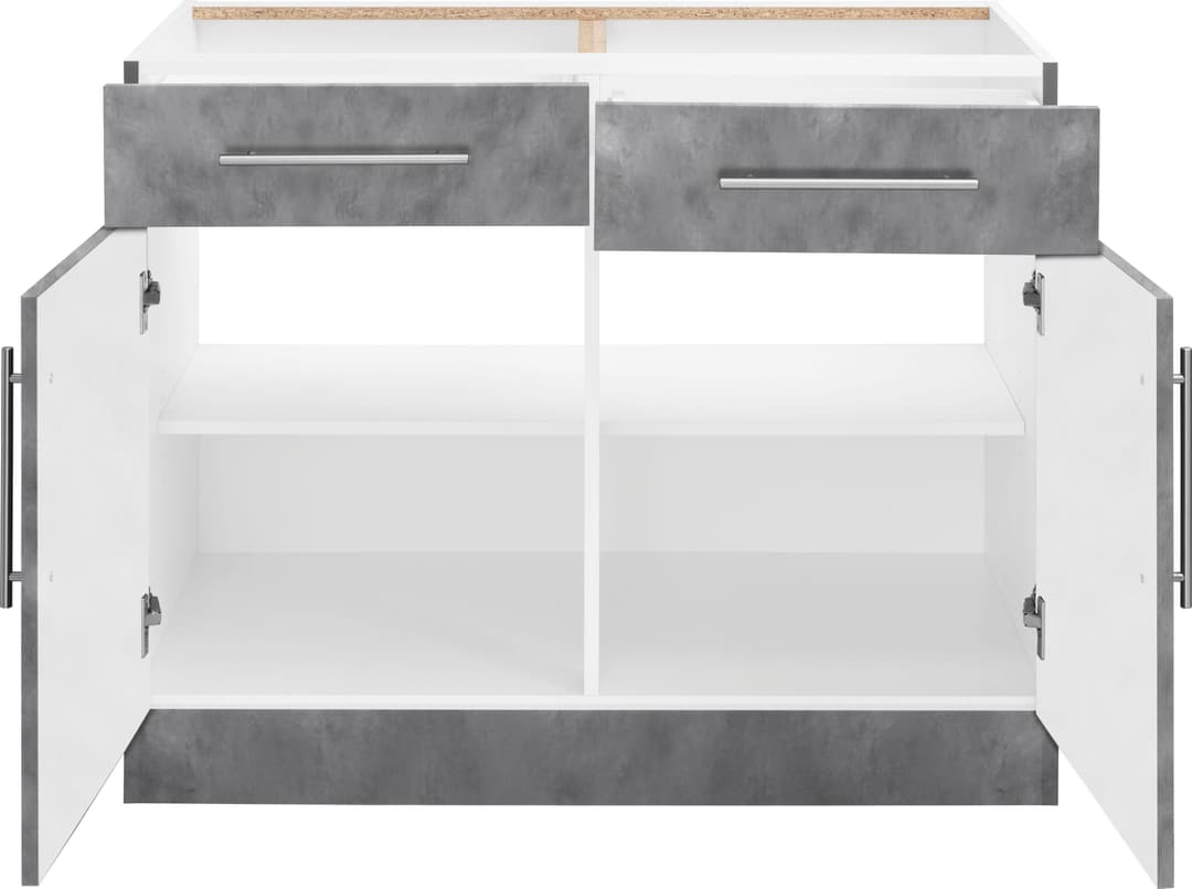 wiho Küchen Unterschrank Cali | Grau