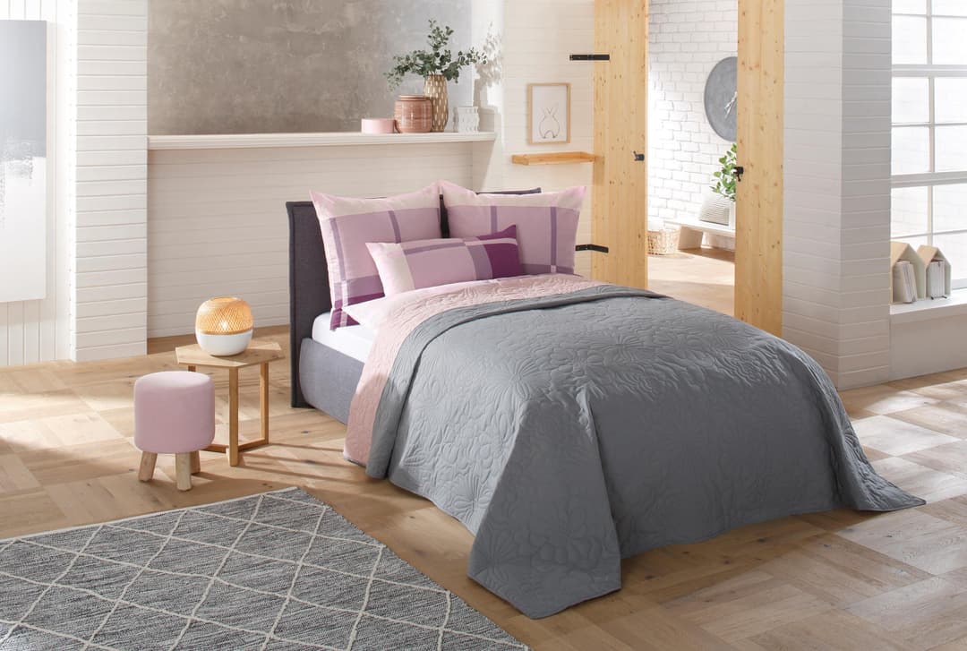 Tagesdecke Amanda | Grau