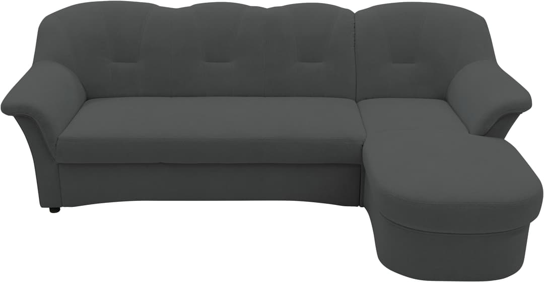 DOMO collection Ecksofa Flores Schlafsofa | Grau